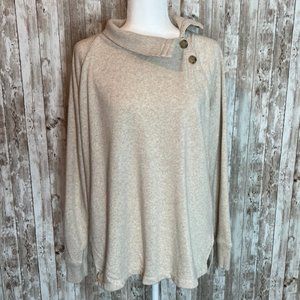 Women's Cream J. Crew Tunic Top size Large